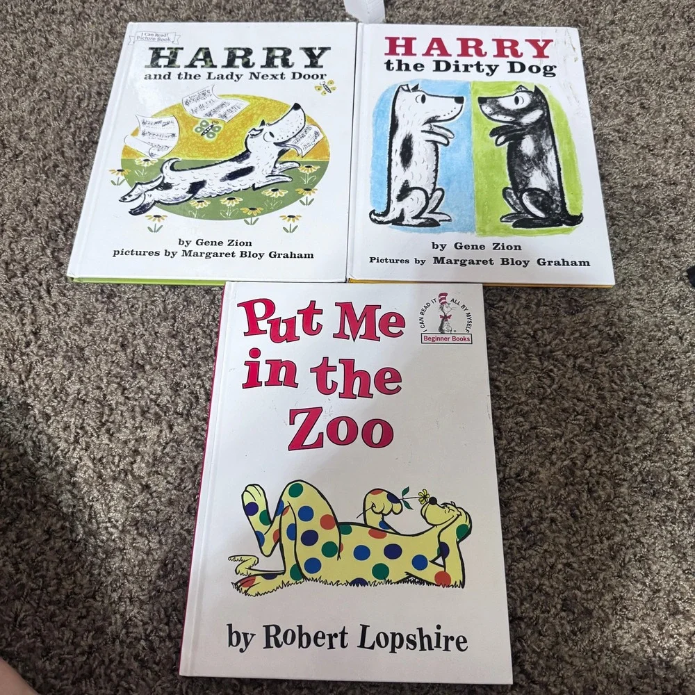 Harry the Dirty Dog Put Me in the Zoo Lot of 3 Childrens Book Bundle Hardcover